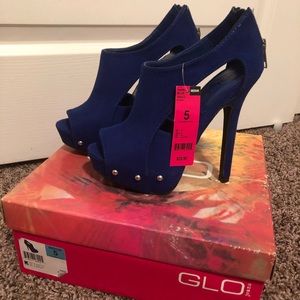 Blue Glow Jeans Heels